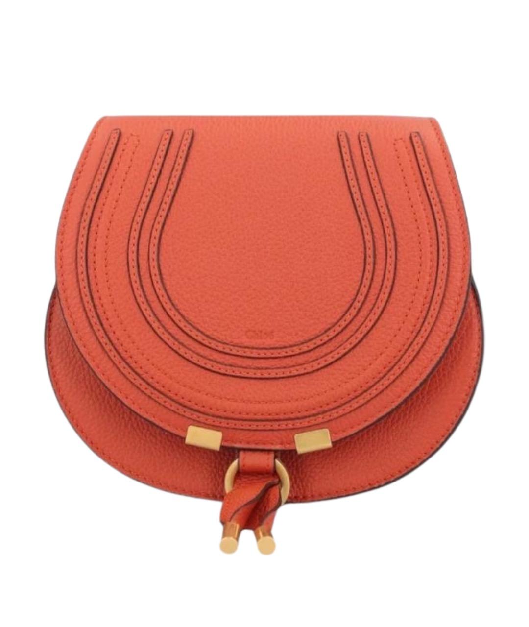 CHLOE Красная кожаная сумка через плечо, фото 1