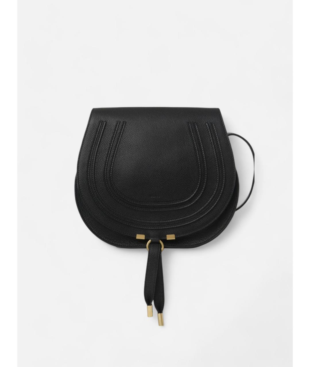 CHLOE Черная кожаная сумка через плечо, фото 4