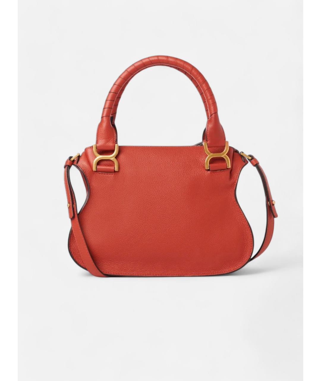 CHLOE Красная кожаная сумка тоут, фото 2
