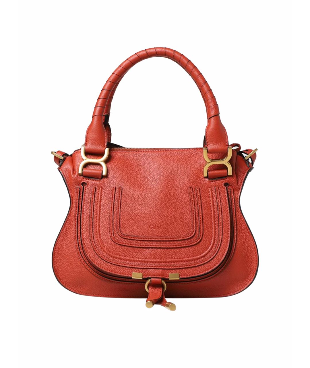 CHLOE Красная кожаная сумка тоут, фото 1