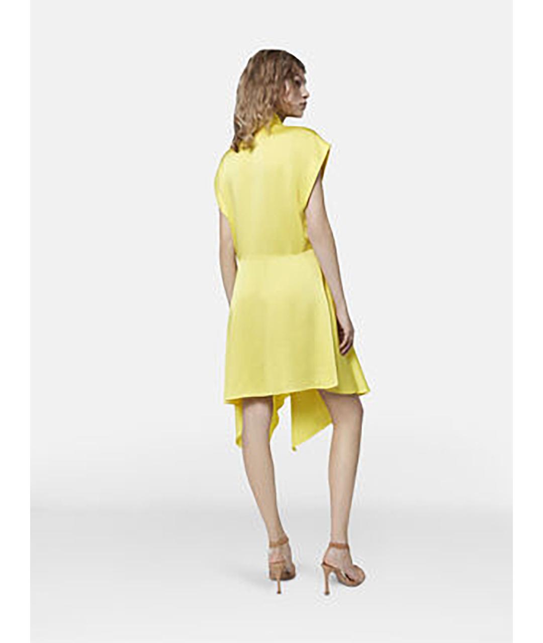 STELLA MCCARTNEY Желтое вискозное повседневное платье, фото 4