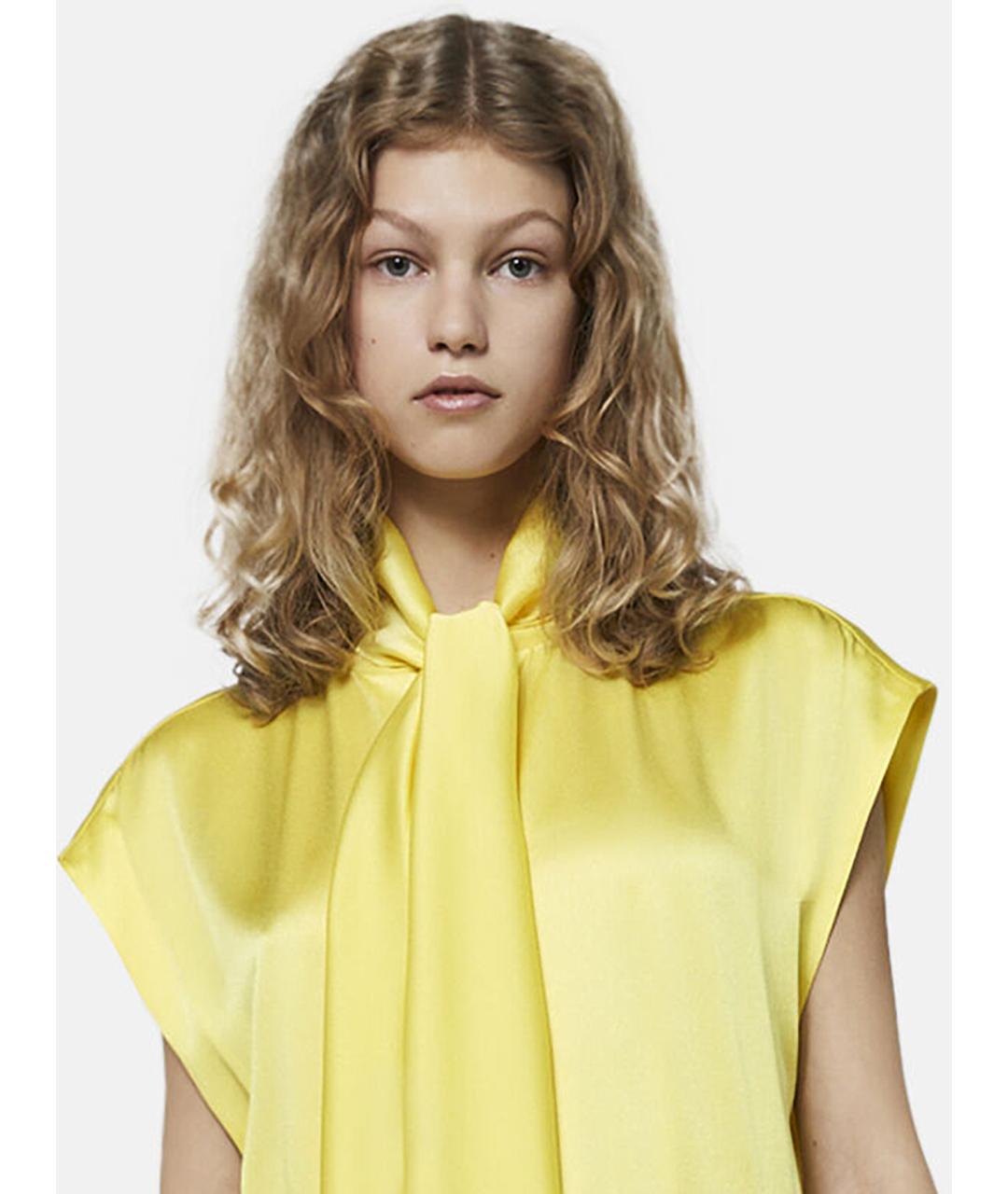 STELLA MCCARTNEY Желтое вискозное повседневное платье, фото 3