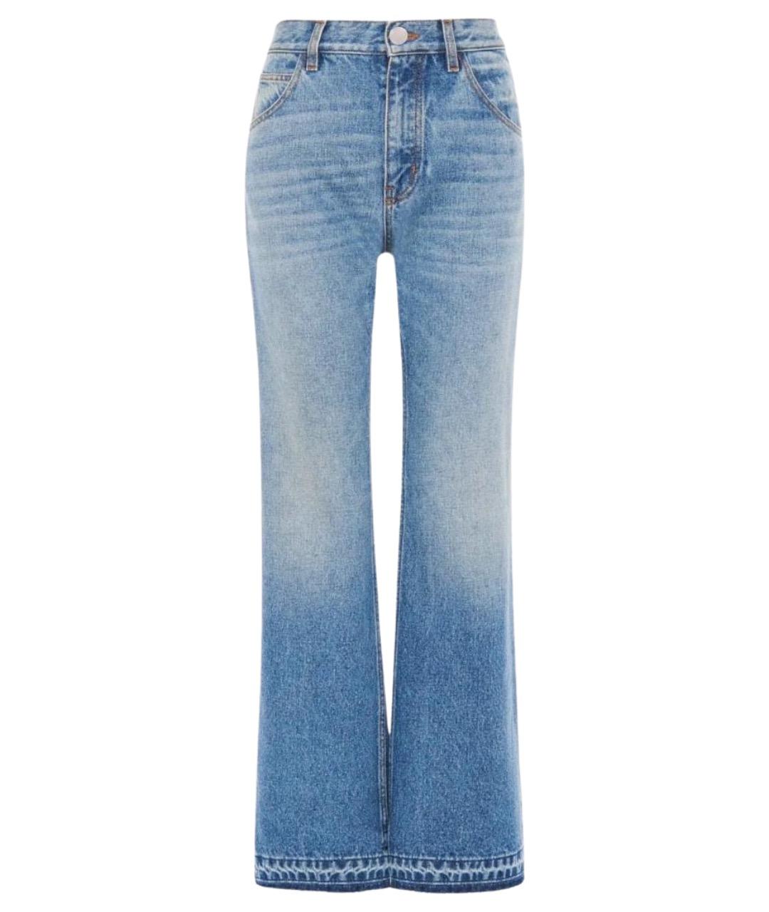 CHLOE Синие хлопковые прямые джинсы, фото 1