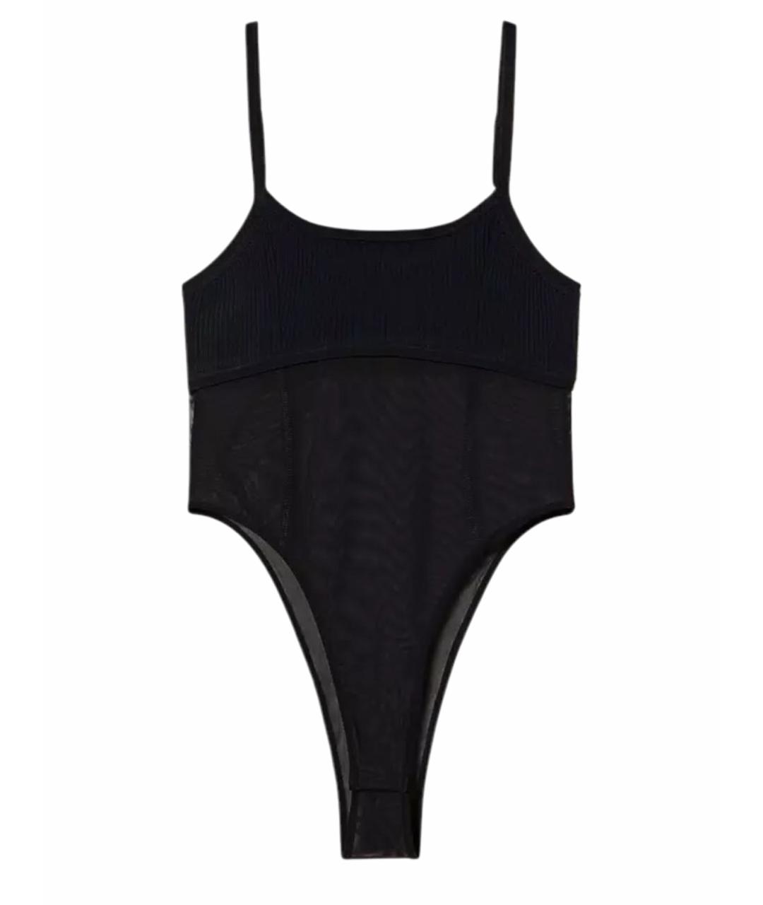 TWIN-SET Черное вискозное боди, фото 1