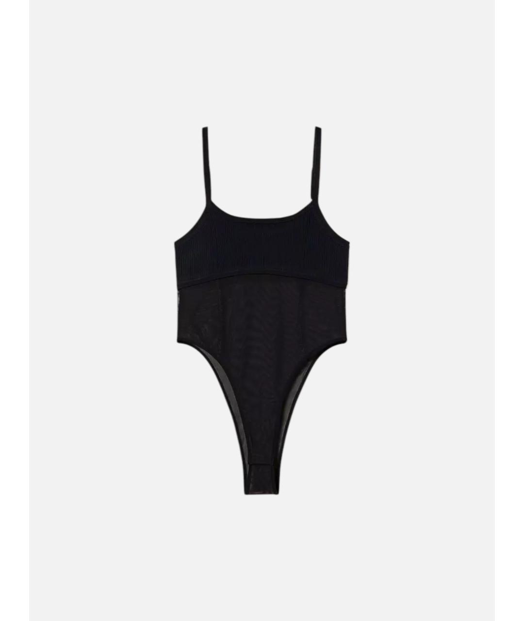 TWIN-SET Черное вискозное боди, фото 7