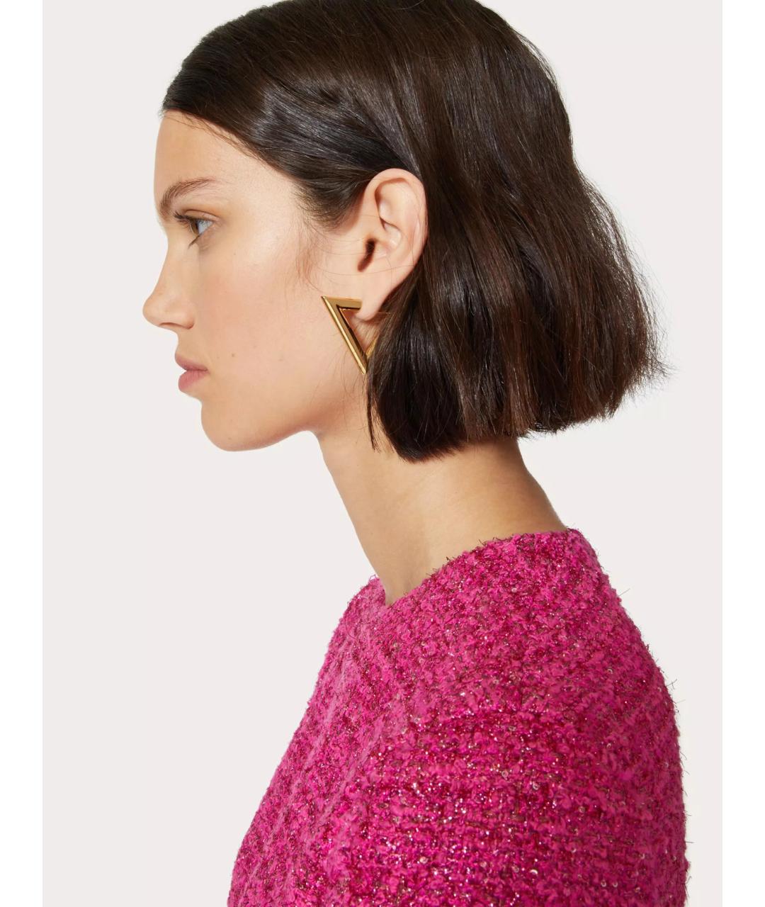VALENTINO Золотые латунные серьги, фото 3