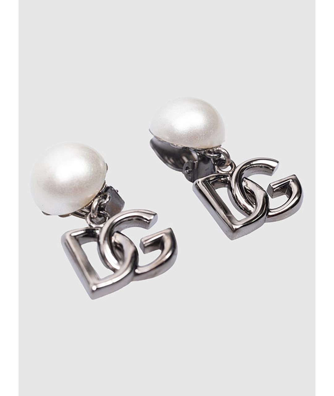DOLCE&GABBANA Серебряные металлические серьги, фото 2