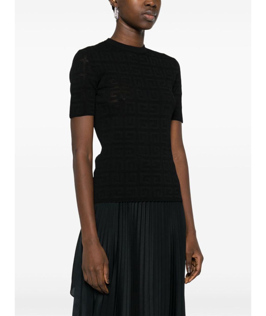 GIVENCHY Черный вискозный джемпер / свитер, фото 3