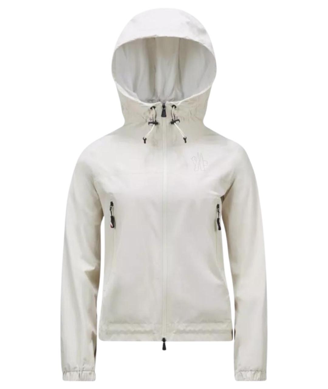 MONCLER Белая полиамидовая куртка, фото 1