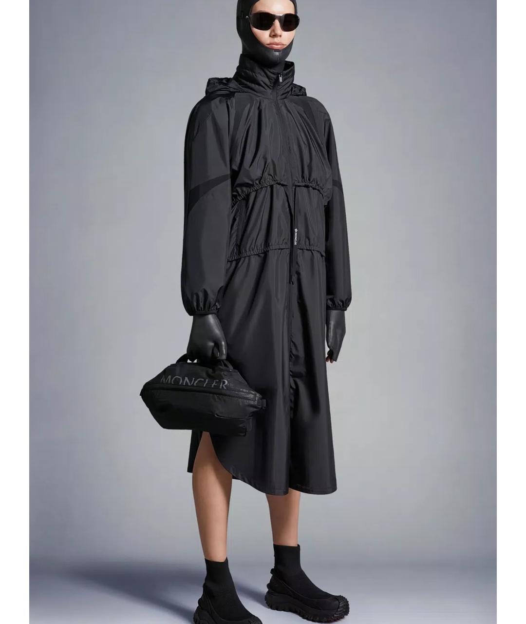 MONCLER Черная полиэстеровая куртка, фото 3