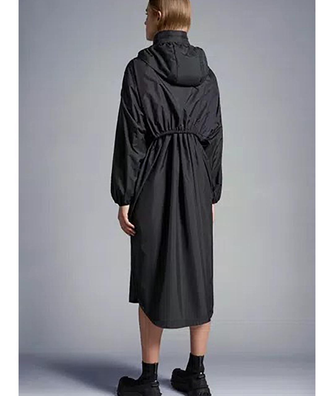 MONCLER Черная полиэстеровая куртка, фото 4