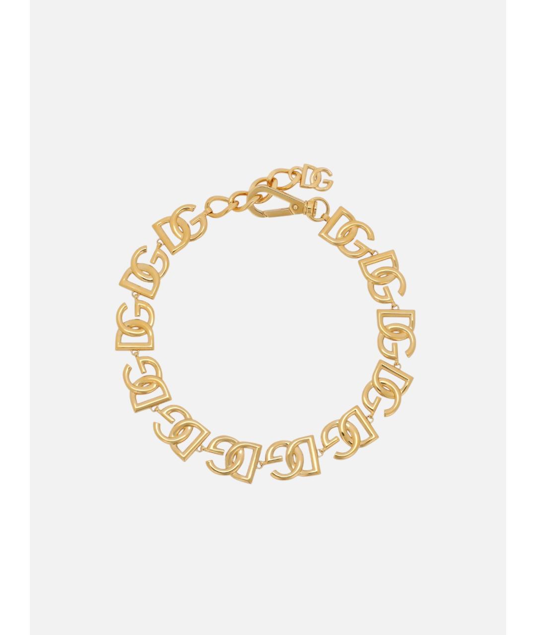 DOLCE&GABBANA Золотое металлическое колье, фото 4