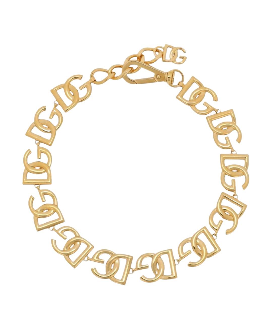 DOLCE&GABBANA Золотое металлическое колье, фото 1