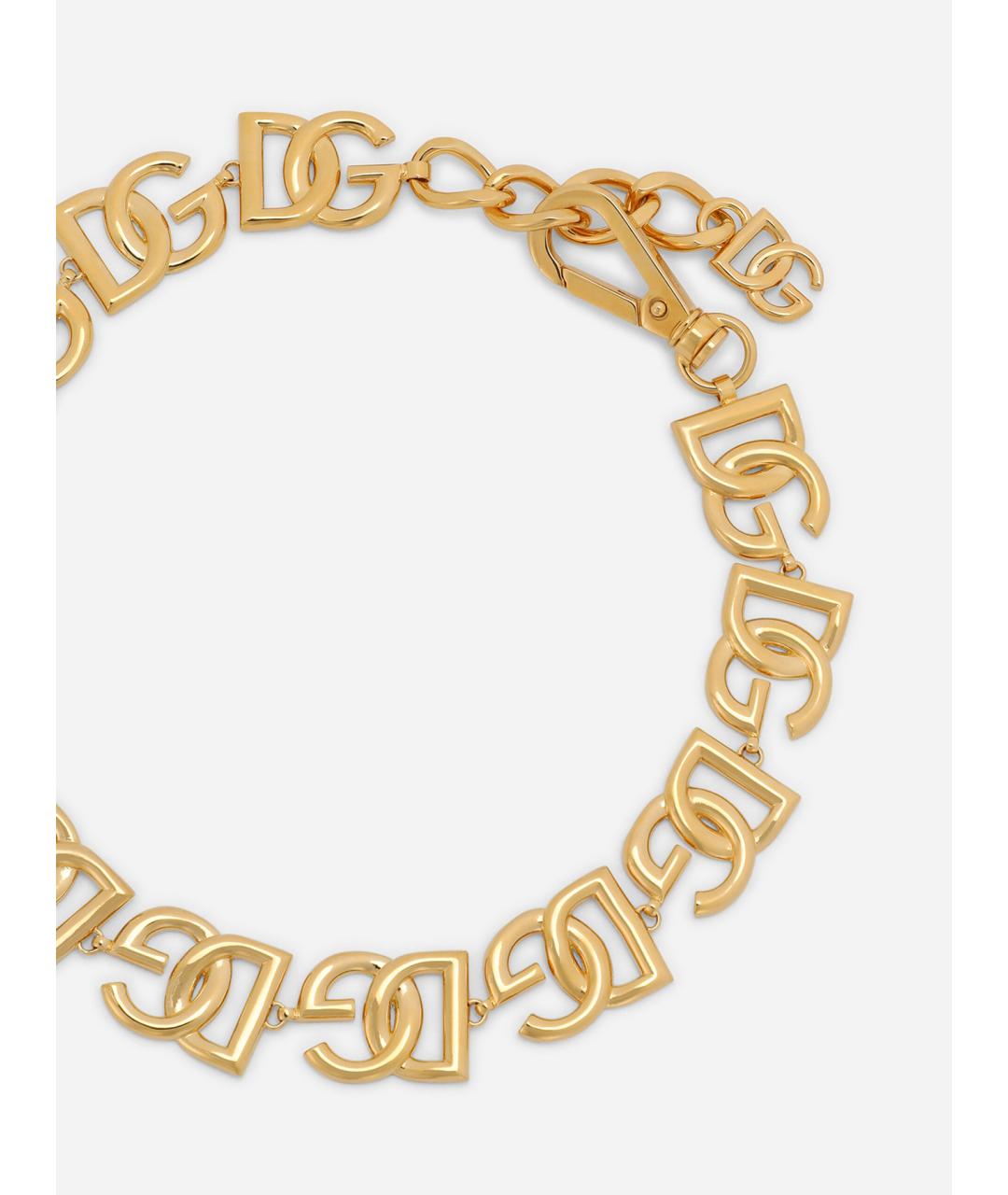 DOLCE&GABBANA Золотое металлическое колье, фото 3