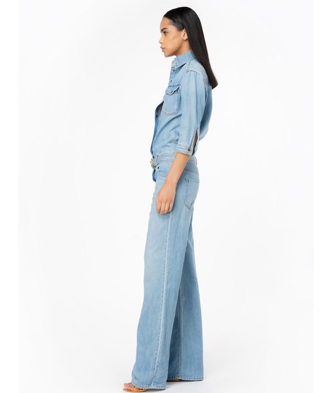 PINKO Синий хлопковый комбинезон, фото 4