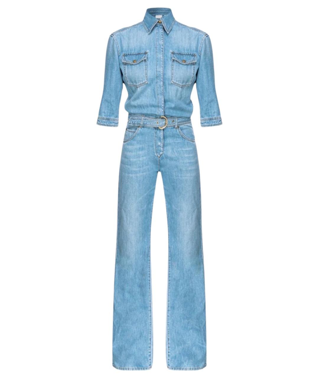 PINKO Синий хлопковый комбинезон, фото 1