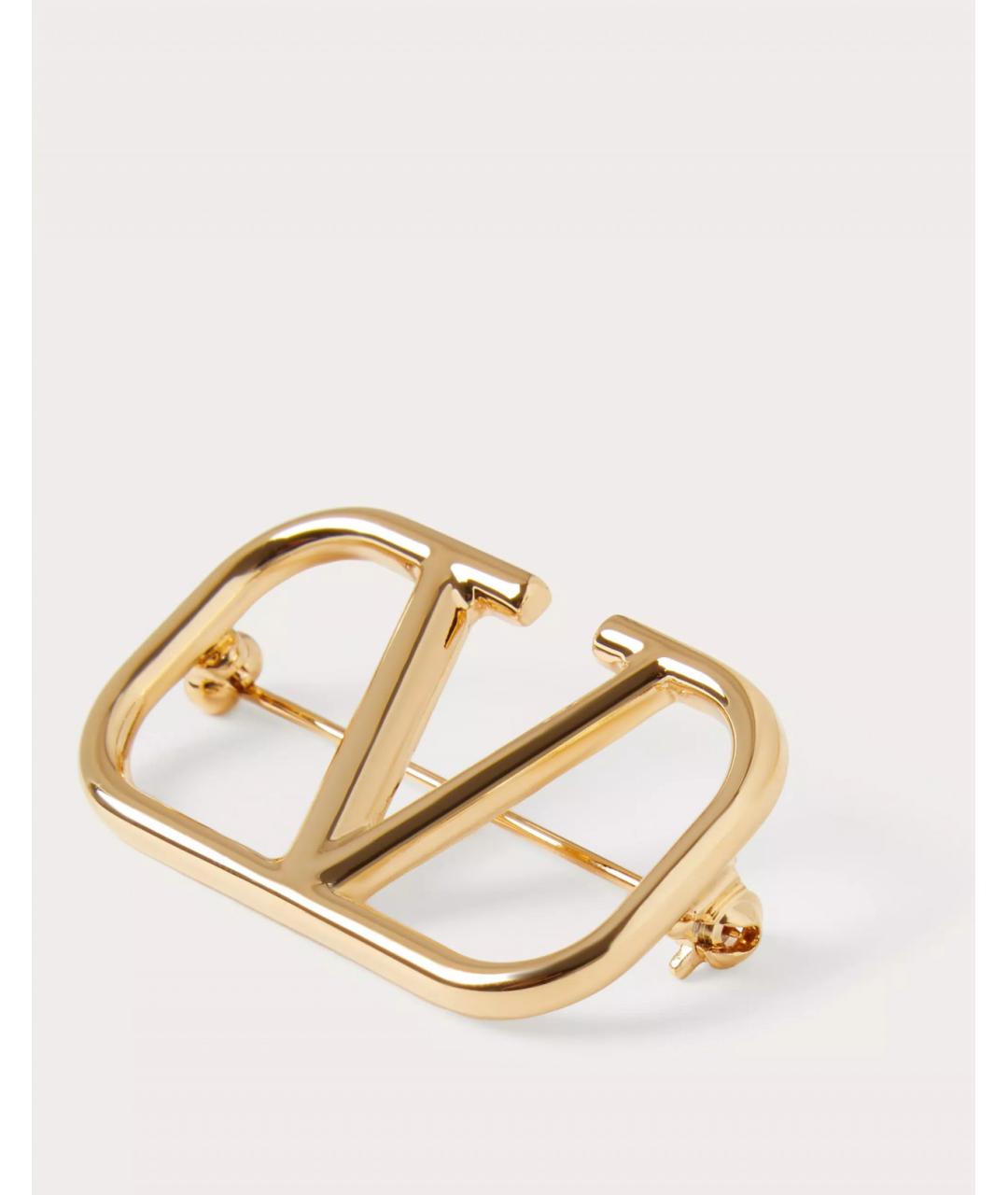 VALENTINO Золотая металлическая булавка / брошь, фото 4