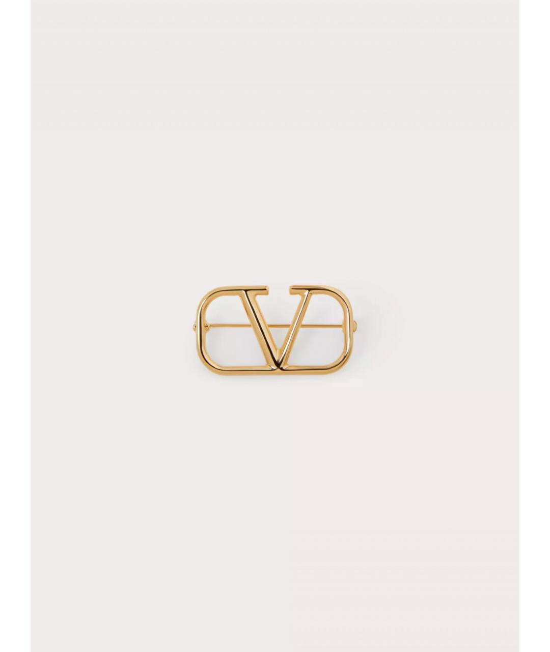 VALENTINO Золотая металлическая булавка / брошь, фото 3