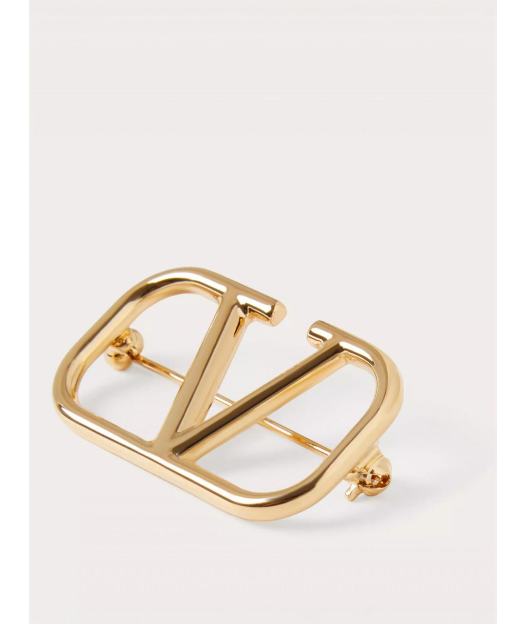 VALENTINO Золотая металлическая булавка / брошь, фото 2