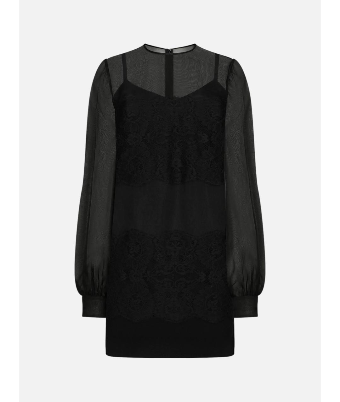 DOLCE&GABBANA Черное коктейльное платье, фото 5