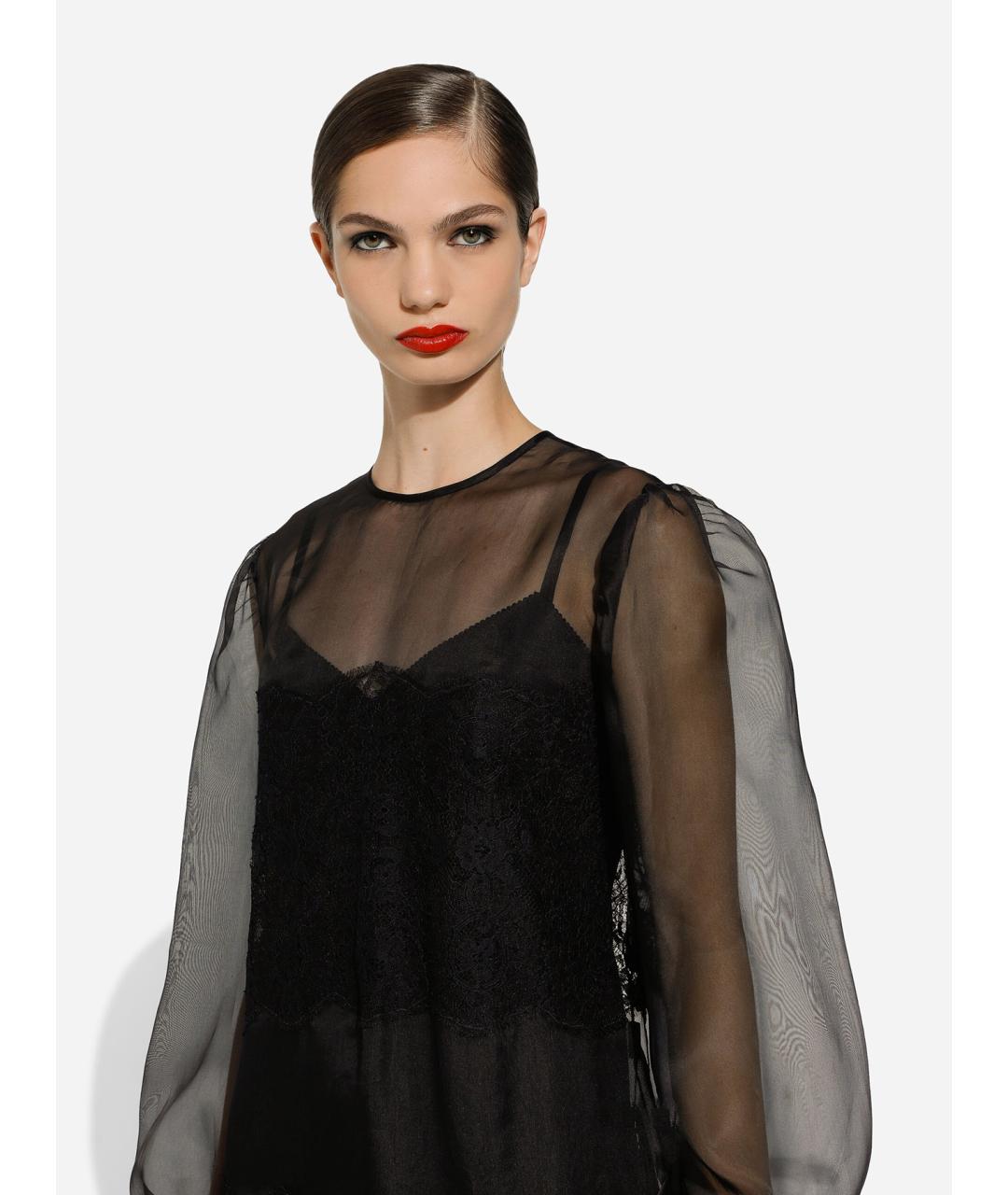 DOLCE&GABBANA Черное коктейльное платье, фото 3