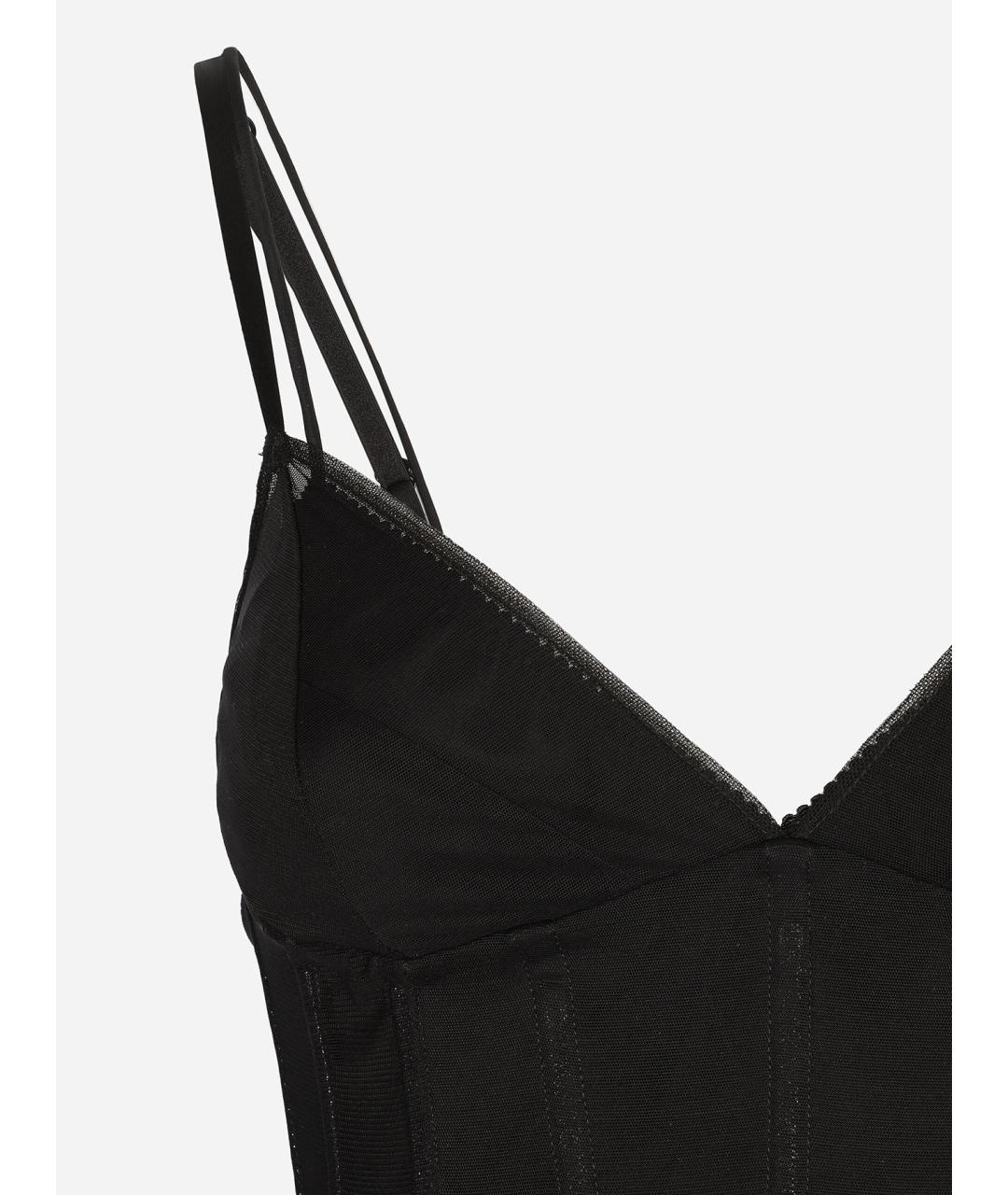 DOLCE&GABBANA Черное полиэстеровое вечернее платье, фото 2