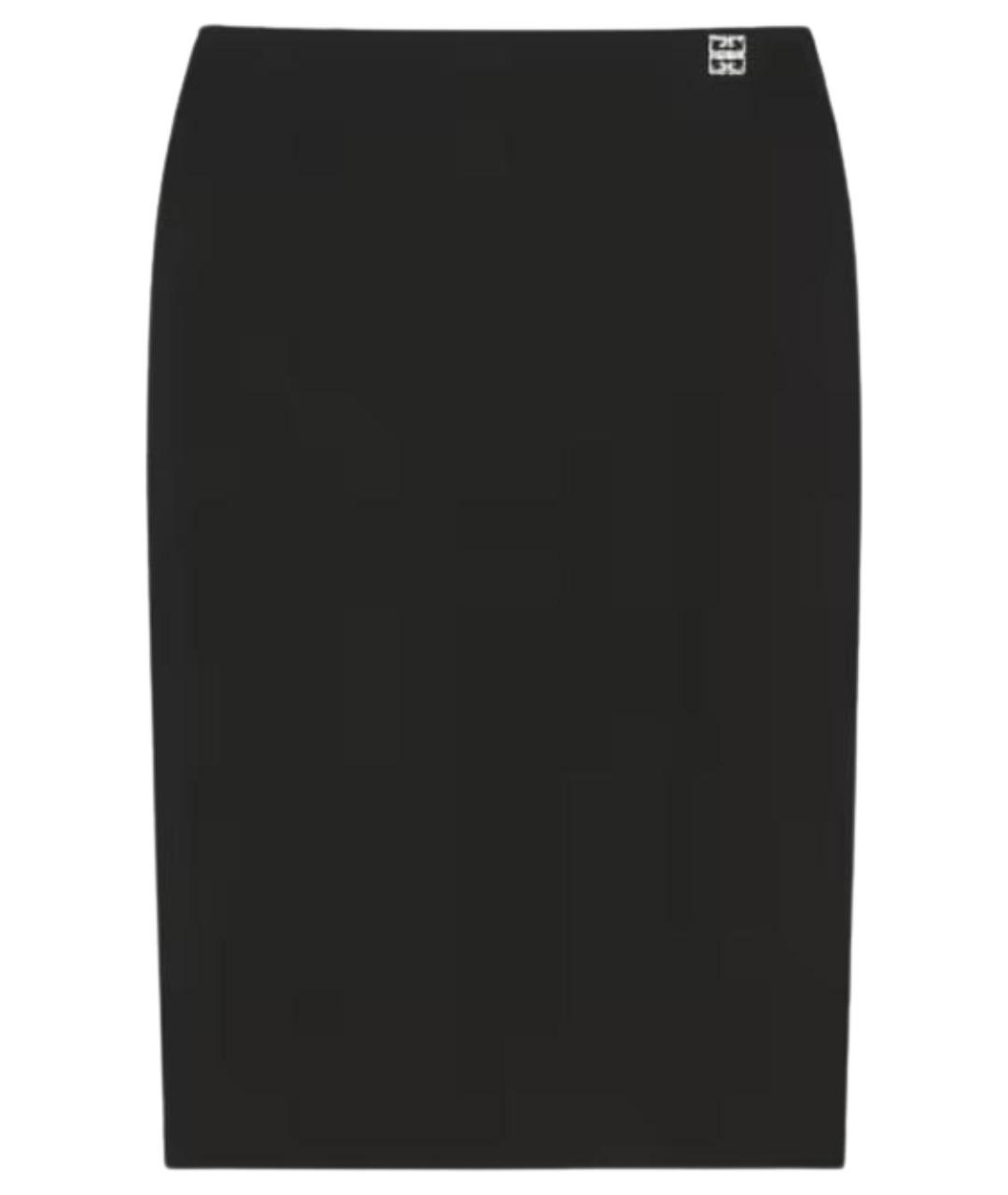 GIVENCHY Черная шерстяная юбка миди, фото 1