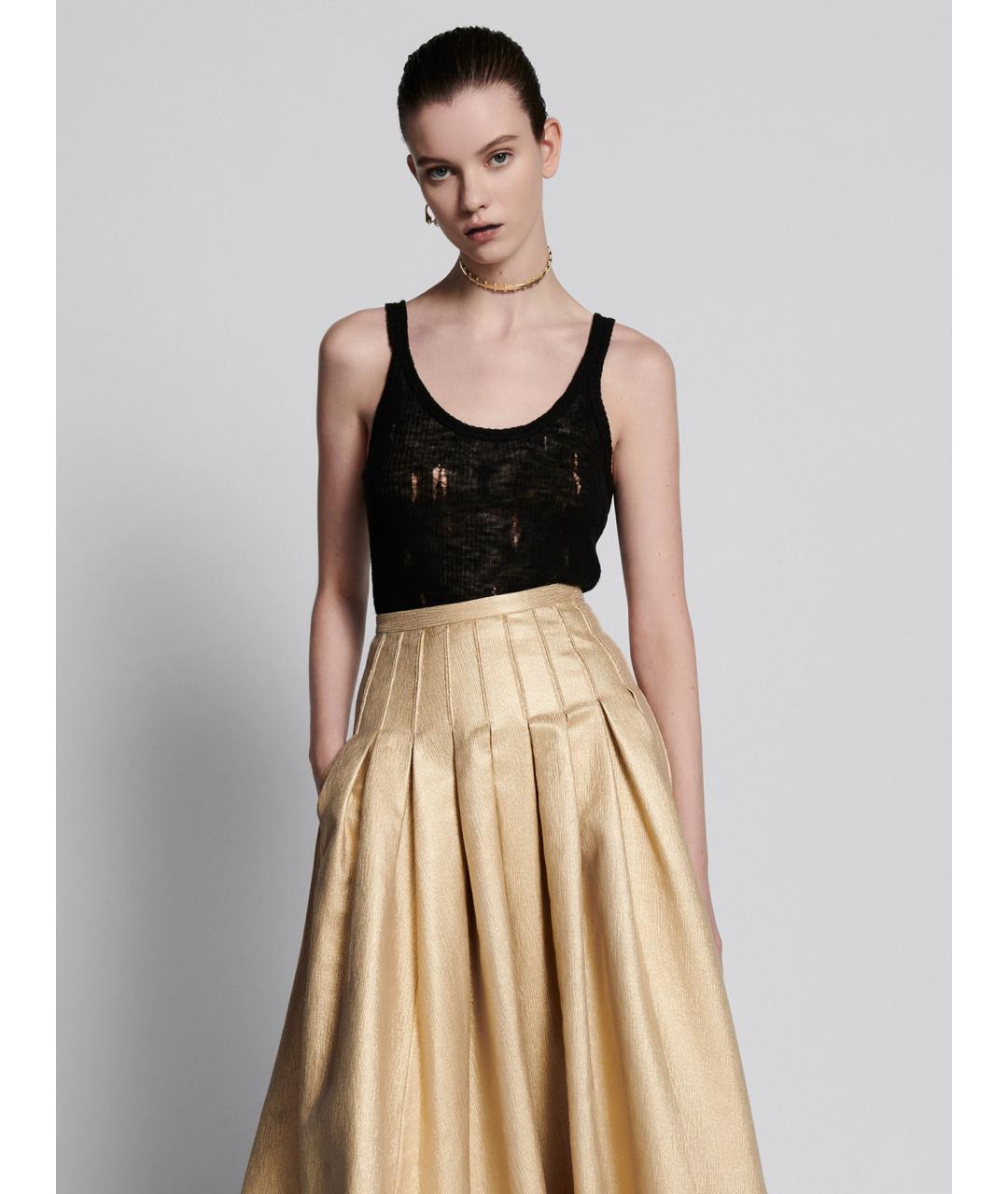 CHRISTIAN DIOR Черная льняная майка, фото 2