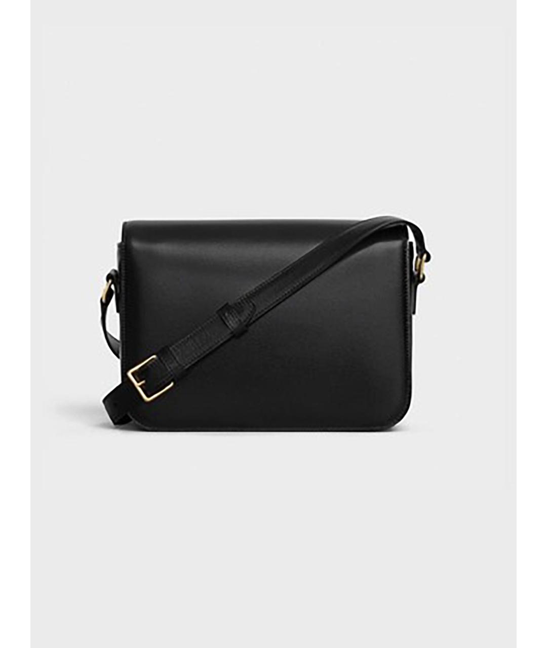 CELINE Черная кожаная сумка через плечо, фото 4