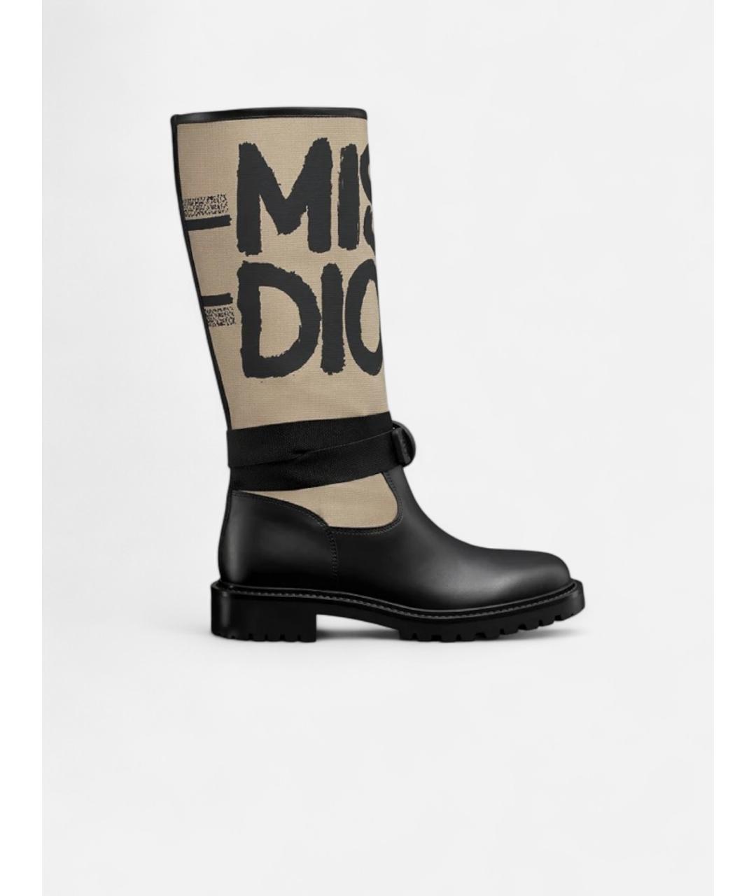CHRISTIAN DIOR Мульти текстильные сапоги, фото 5