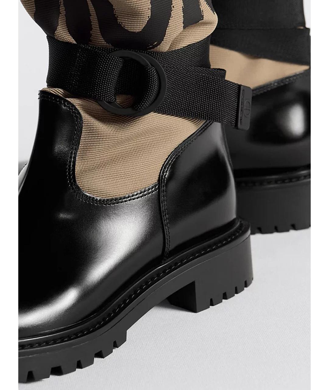 CHRISTIAN DIOR Мульти текстильные сапоги, фото 4