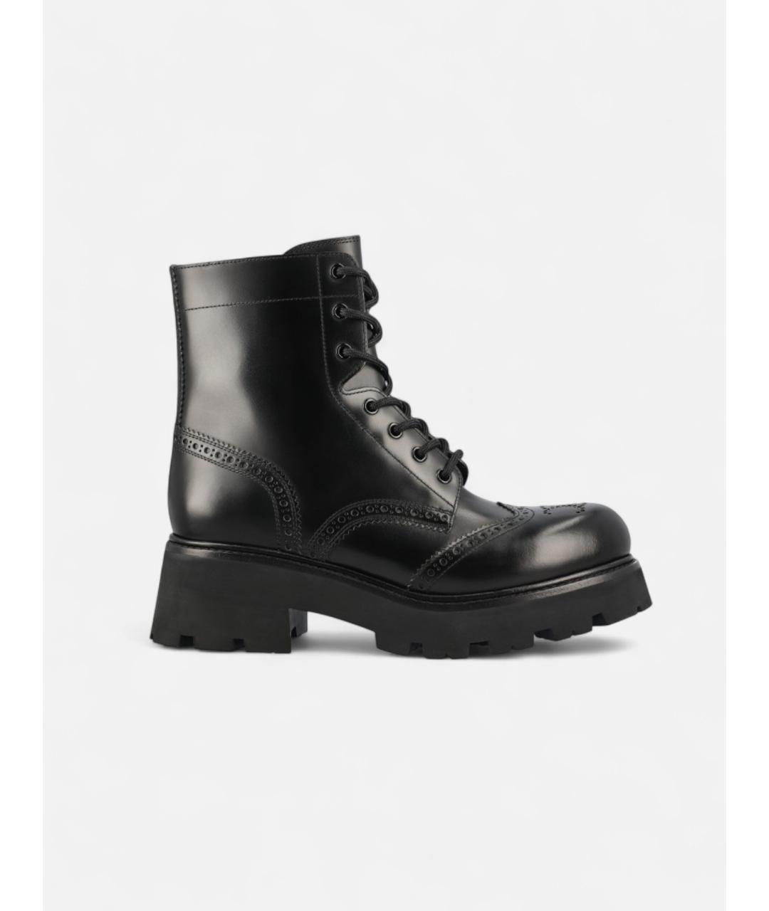 CELINE Черные кожаные ботинки, фото 4