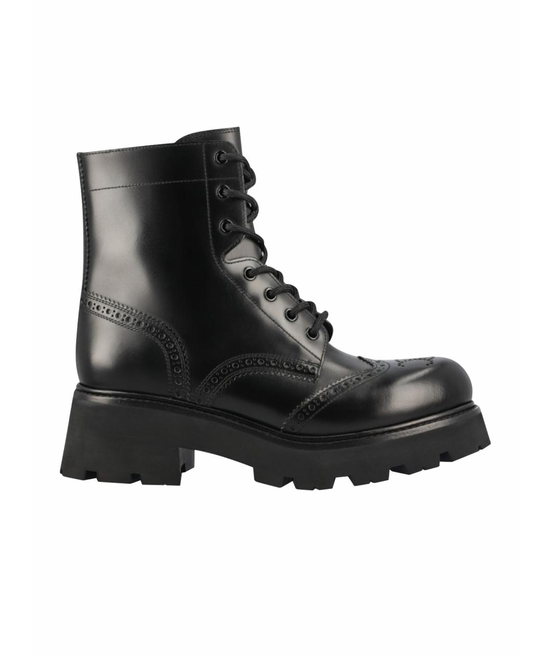 CELINE Черные кожаные ботинки, фото 1