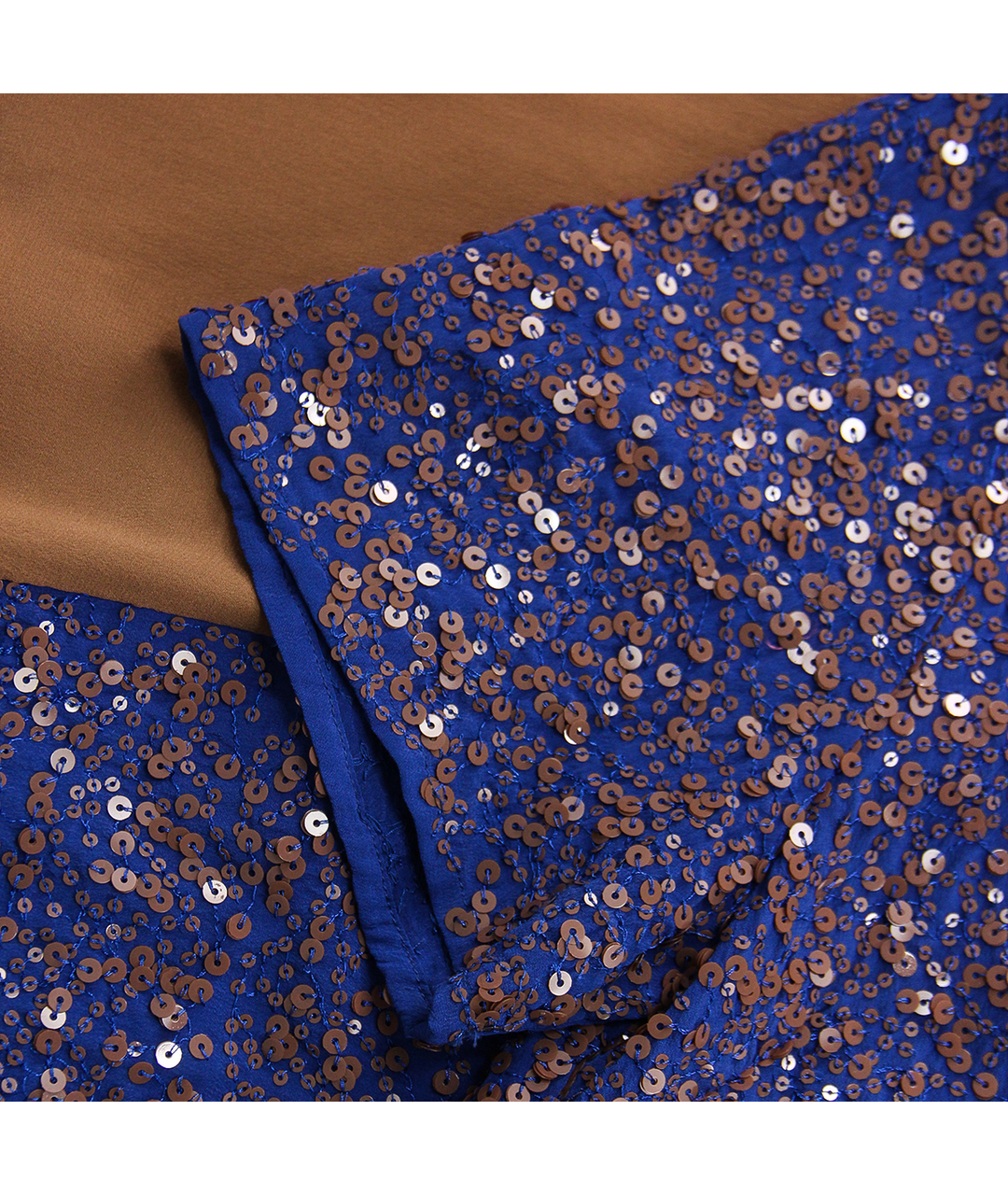 ERIKA CAVALLINI Синяя шелковая рубашка, фото 4