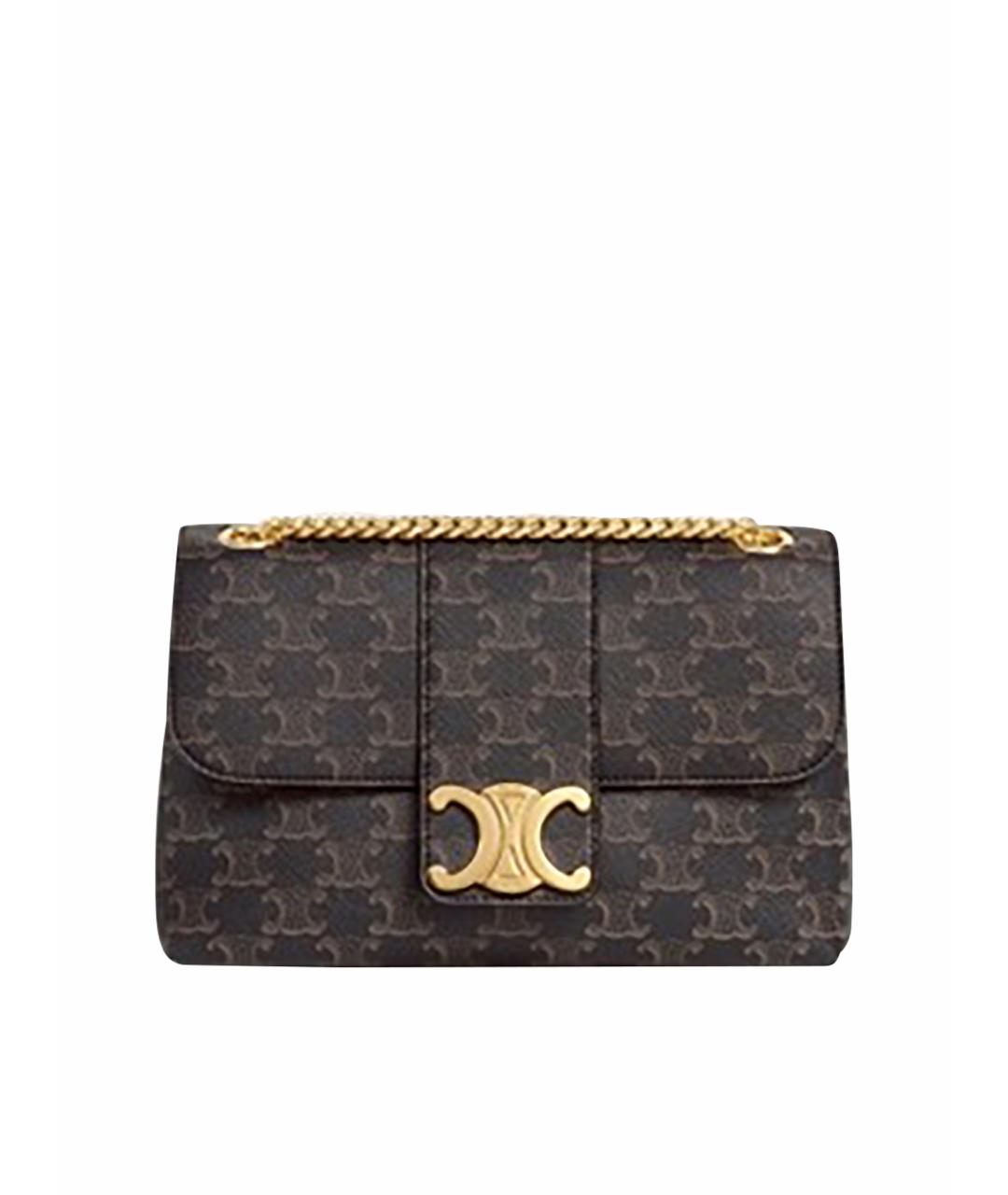 CELINE Коричневая сумка через плечо, фото 1