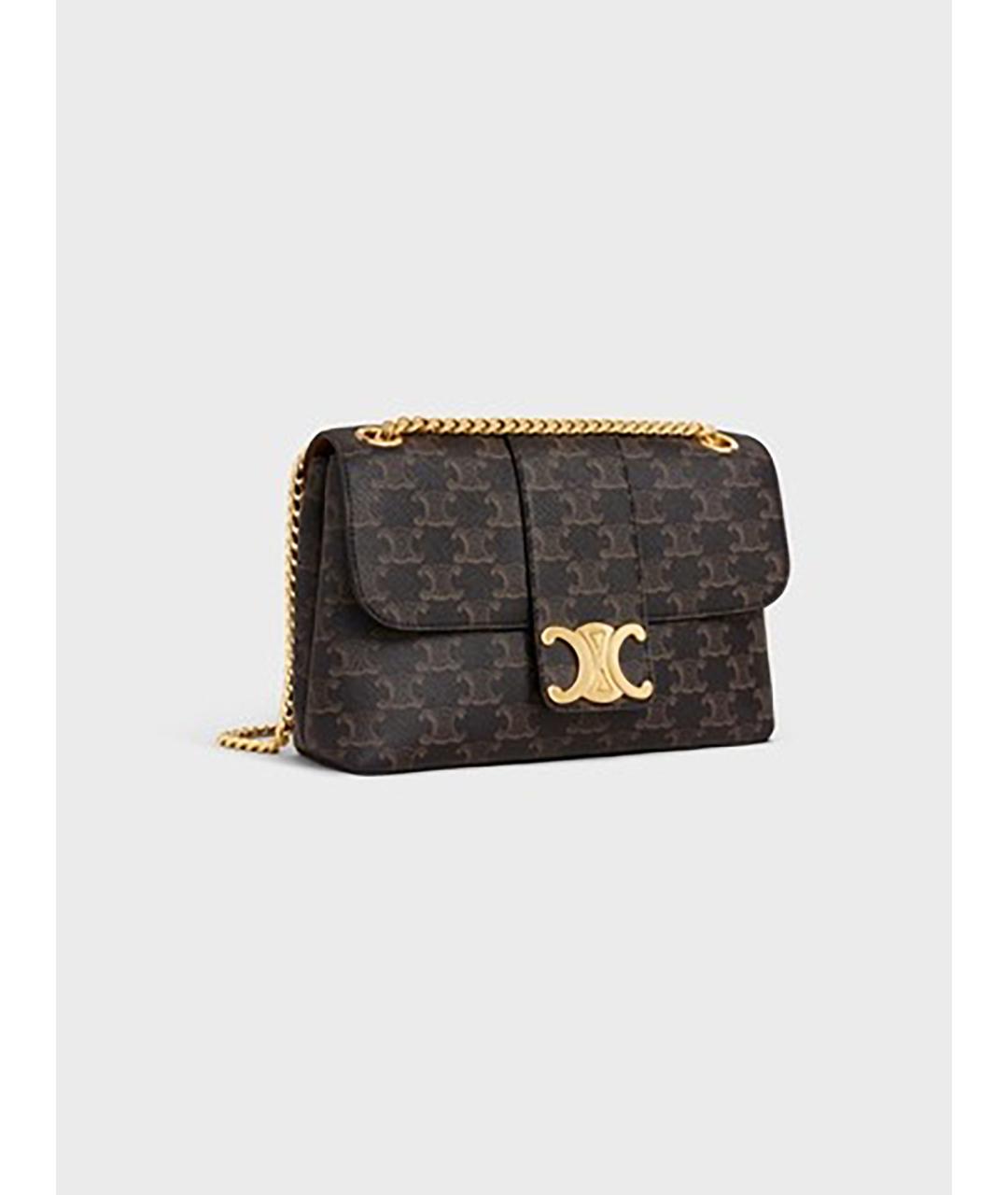 CELINE Коричневая сумка через плечо, фото 2