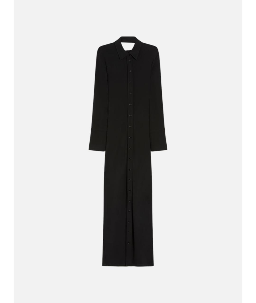 SPORTMAX Черное вискозное коктейльное платье, фото 5
