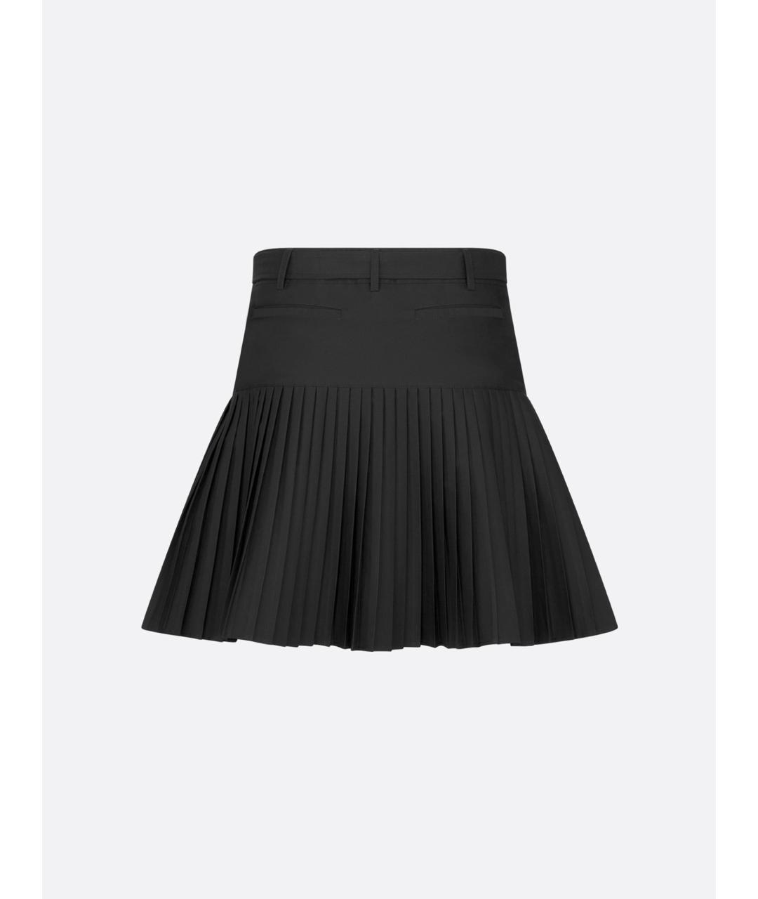 CHRISTIAN DIOR Черная хлопковая юбка мини, фото 4