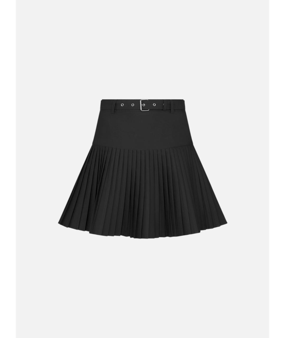 CHRISTIAN DIOR Черная хлопковая юбка мини, фото 5