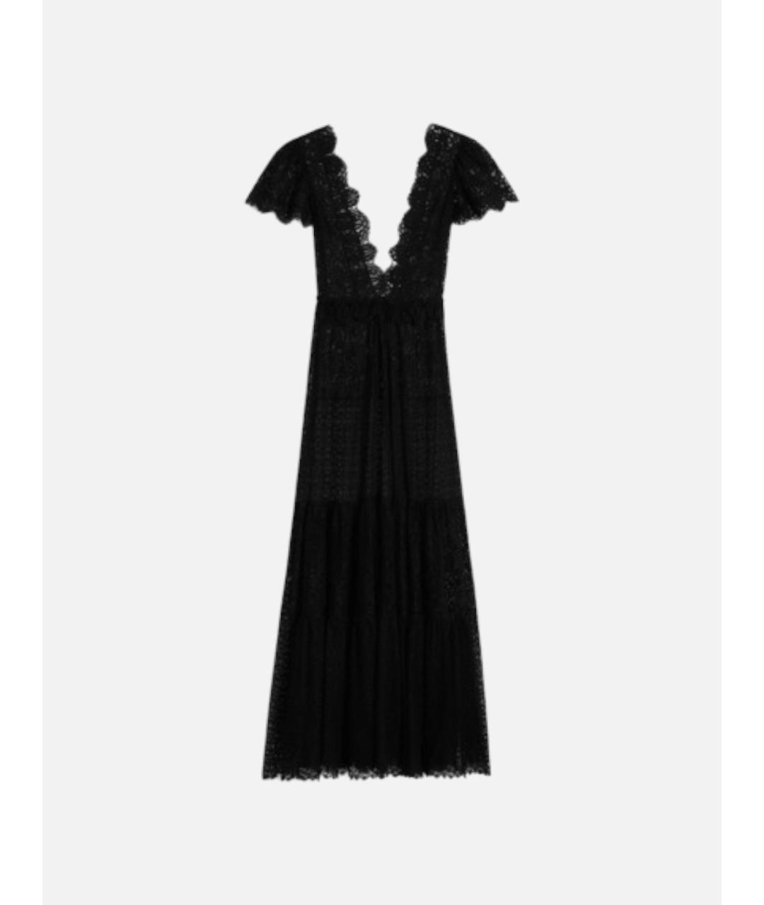CELINE Черное хлопковое платье, фото 4