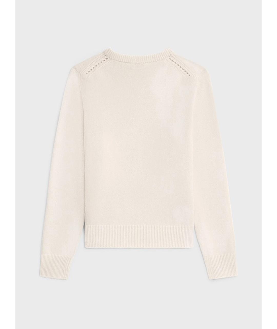 CELINE Бежевый кашемировый джемпер / свитер, фото 3