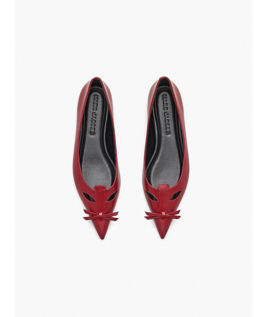 MARC JACOBS Красные кожаные балетки, фото 8
