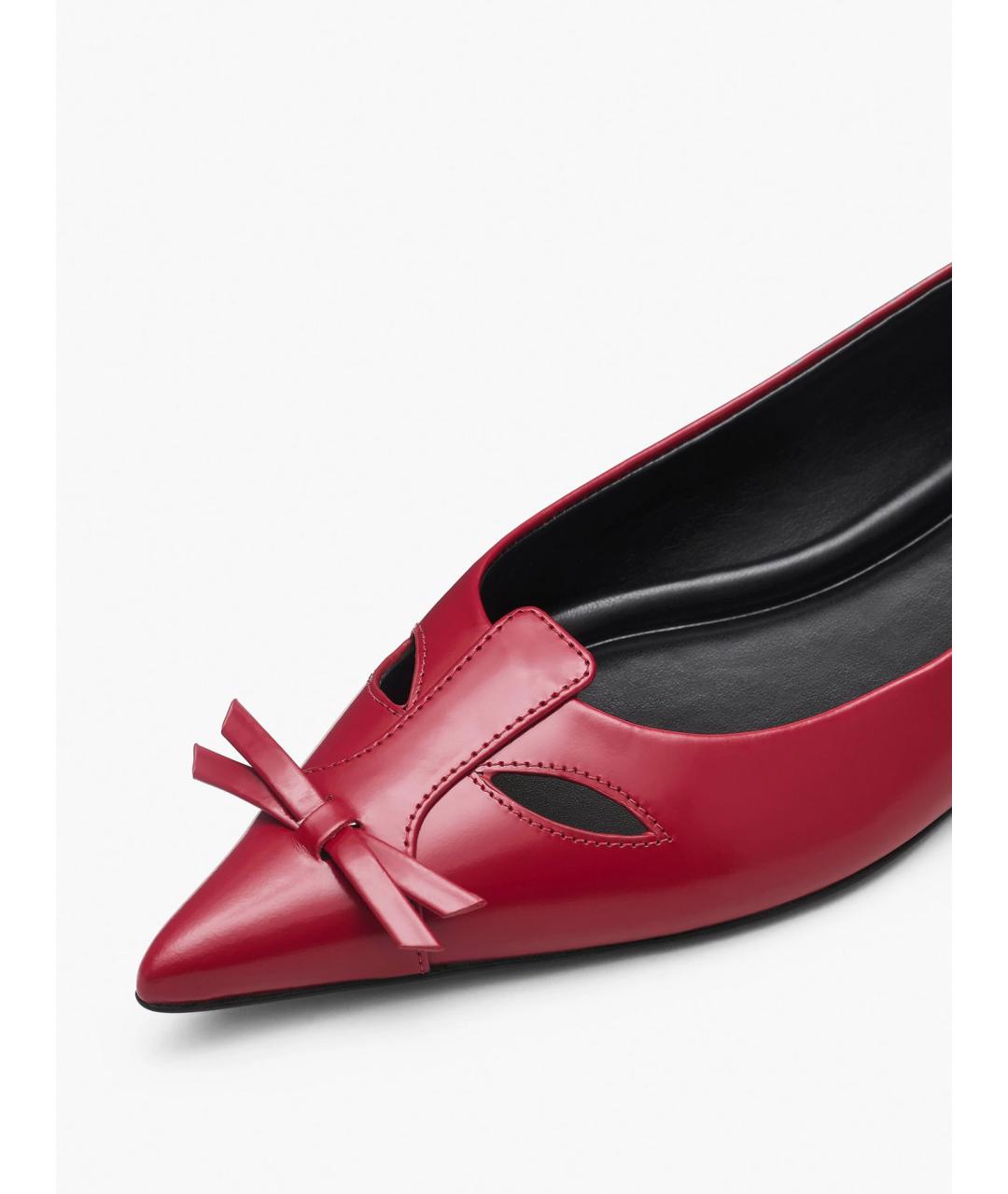 MARC JACOBS Красные кожаные балетки, фото 6