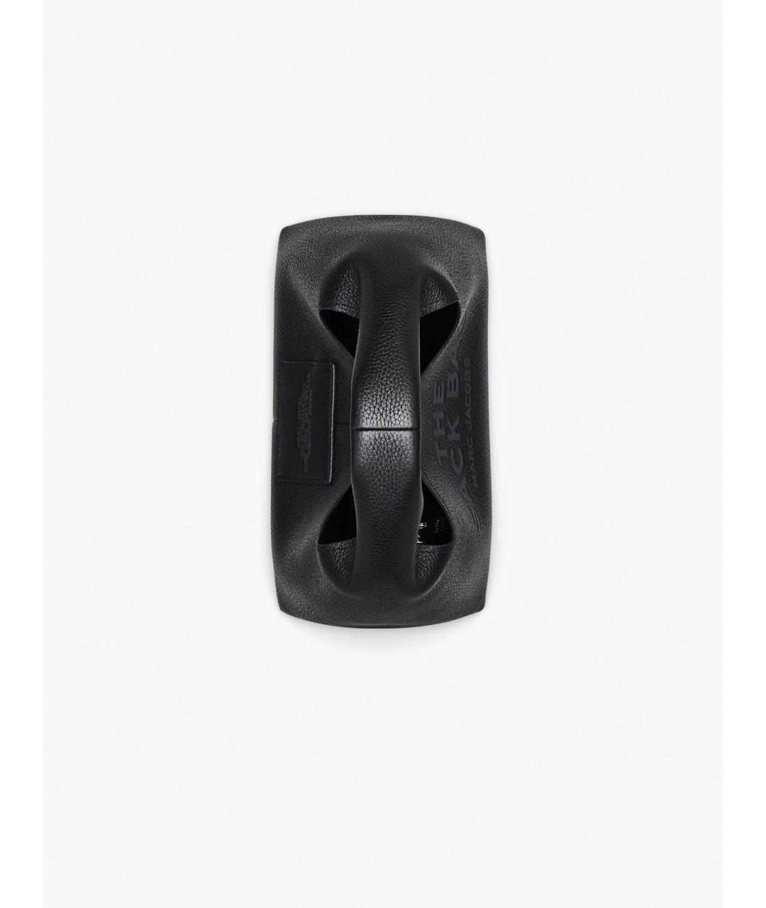 MARC JACOBS Черная кожаная сумка с короткими ручками, фото 6