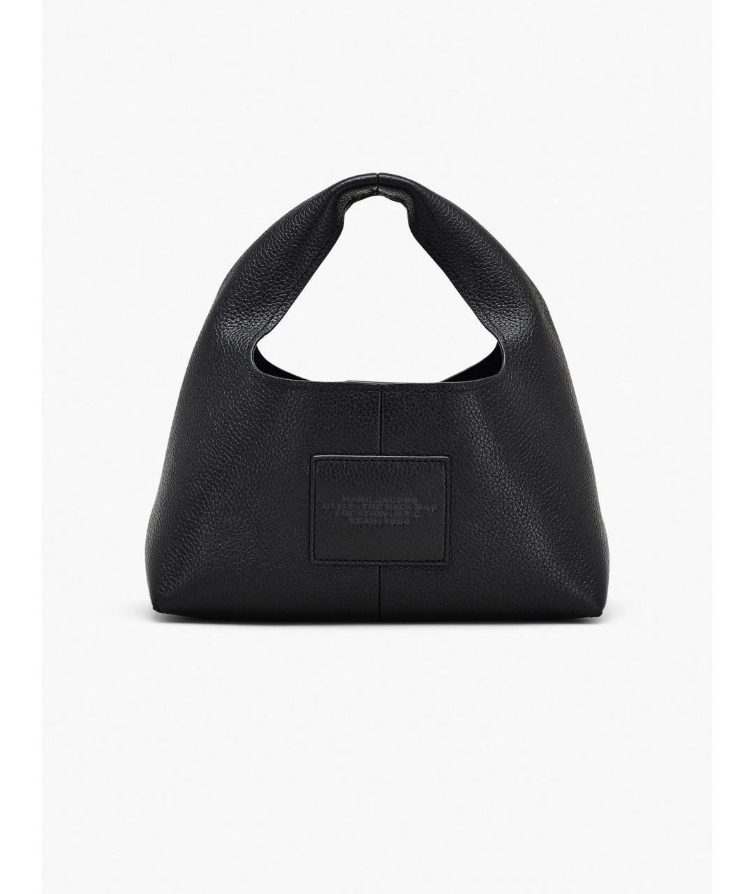 MARC JACOBS Черная кожаная сумка с короткими ручками, фото 3