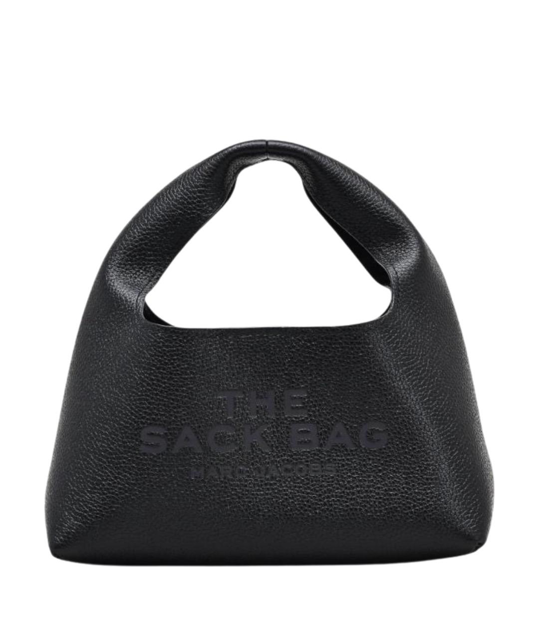 MARC JACOBS Черная кожаная сумка с короткими ручками, фото 1