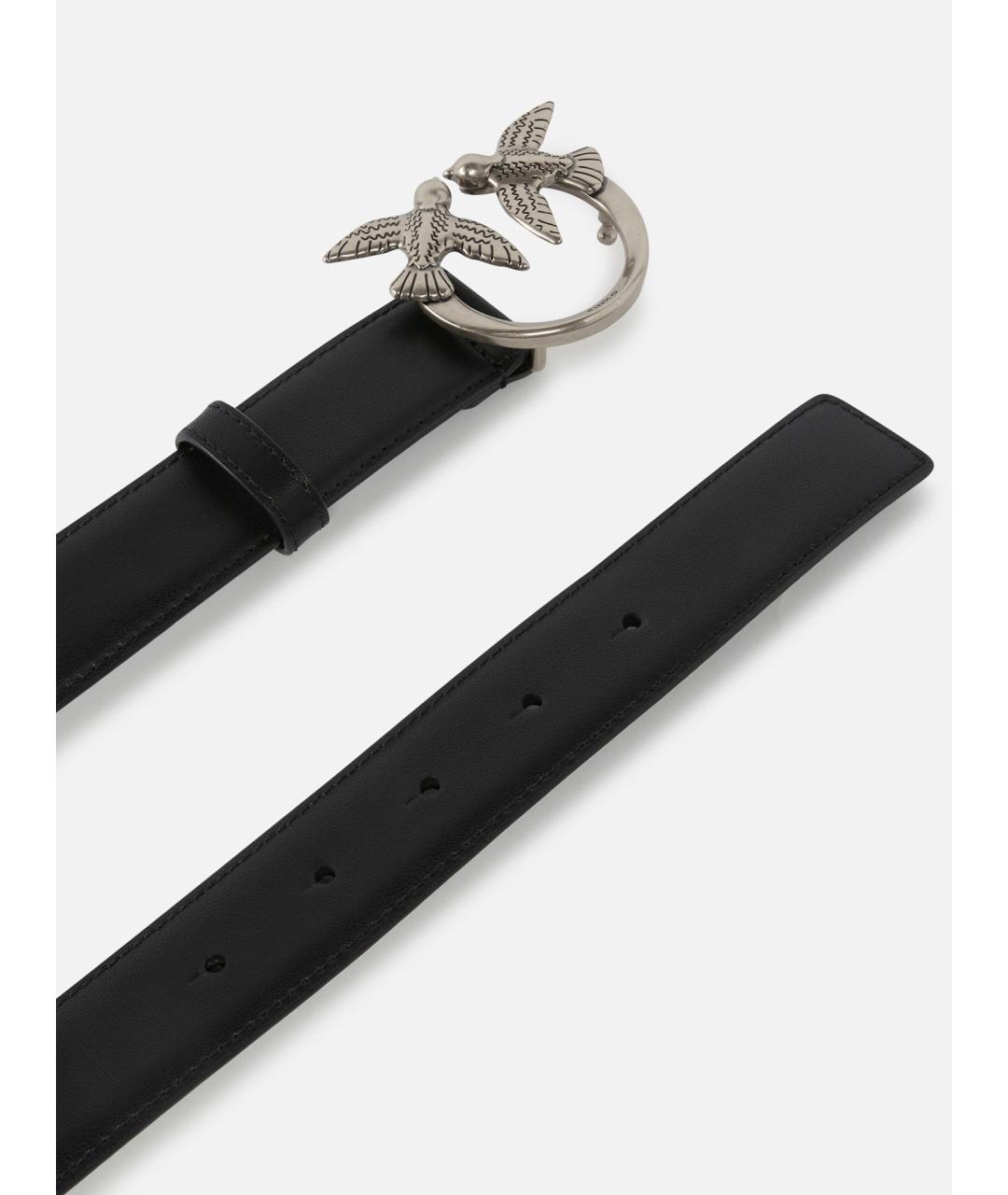 PINKO Черный кожаный ремень, фото 3