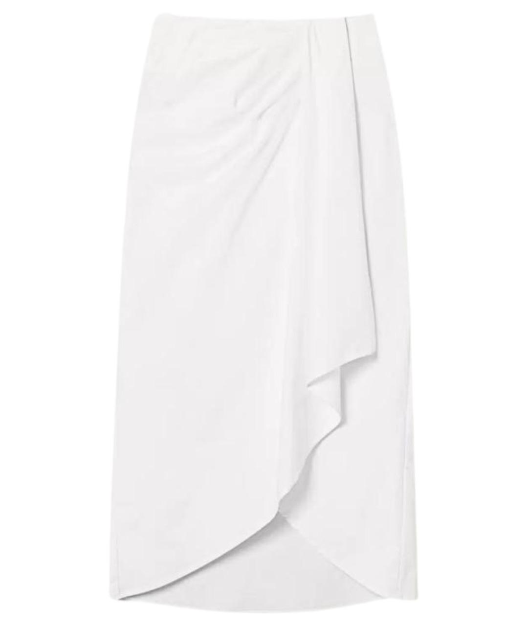 TWIN-SET Белая хлопковая юбка миди, фото 1
