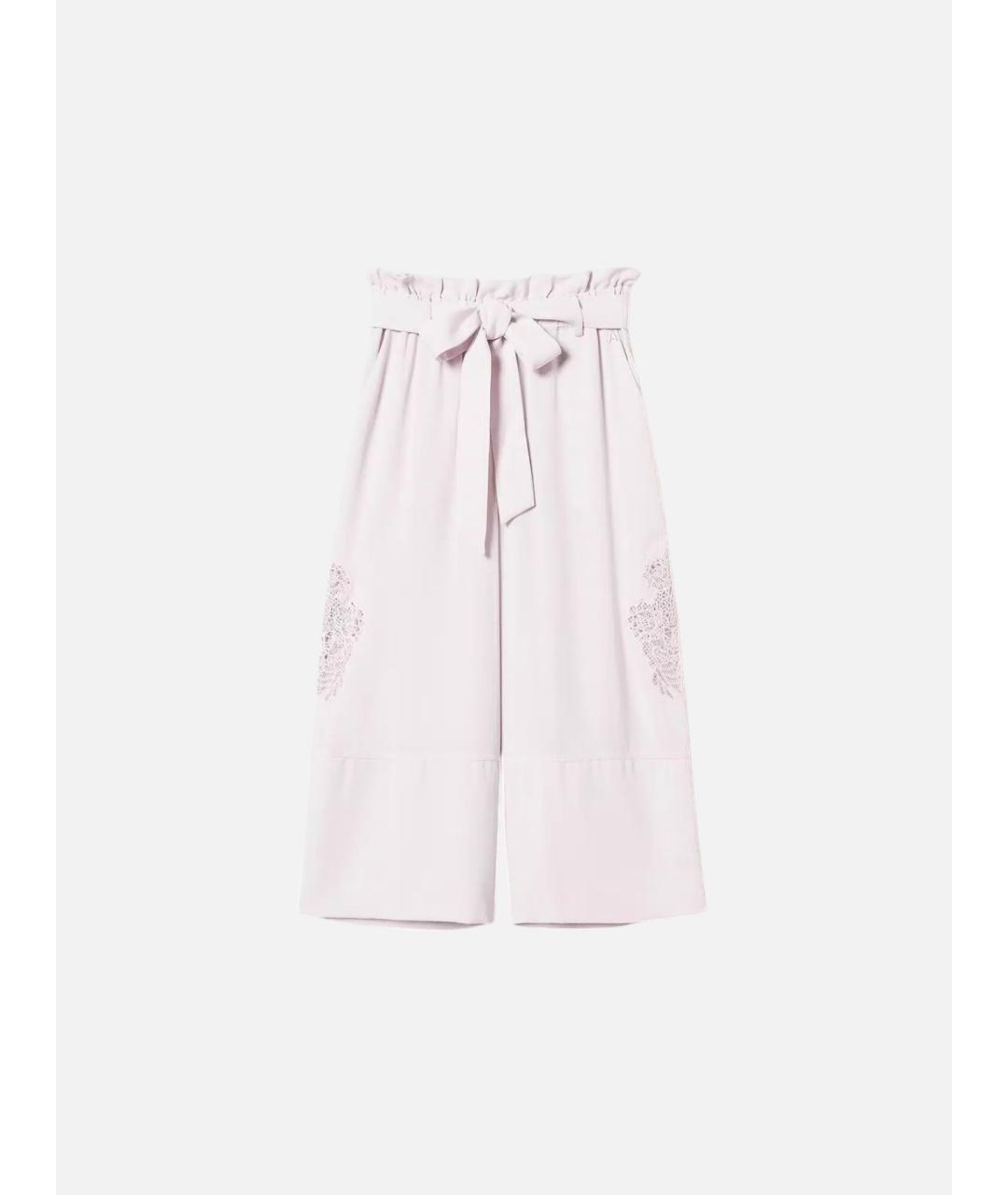 TWIN-SET Бежевые полиэстеровые кюлоты, фото 6