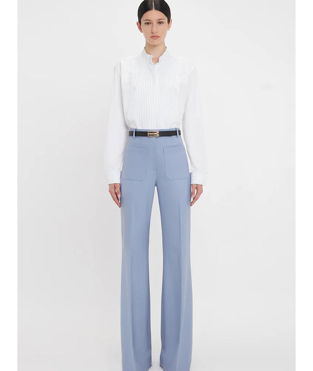 VICTORIA BECKHAM Белая хлопковая рубашка, фото 2